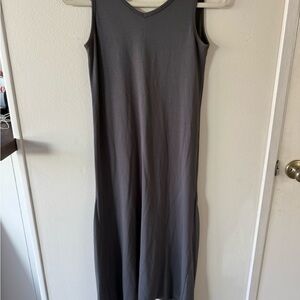 Margaret O'Leary Gray Sleeveless Maxi Dress